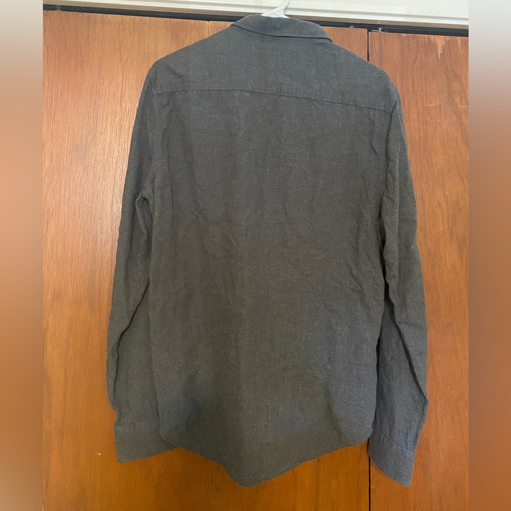 Gray Calvin Klein Button-Down Flannel